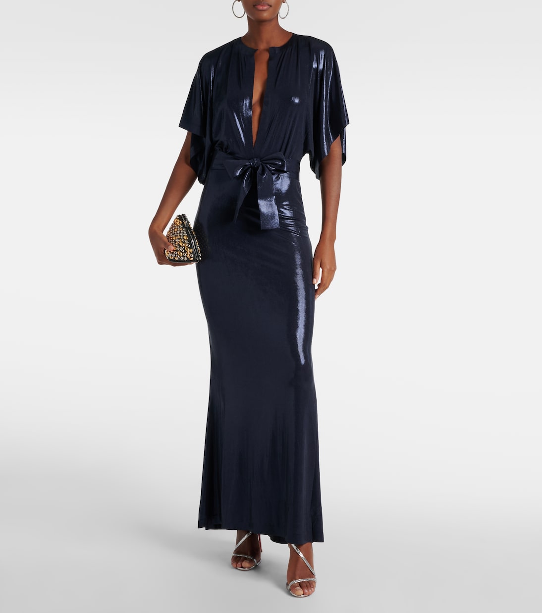 Obie lamé gown | Norma Kamali