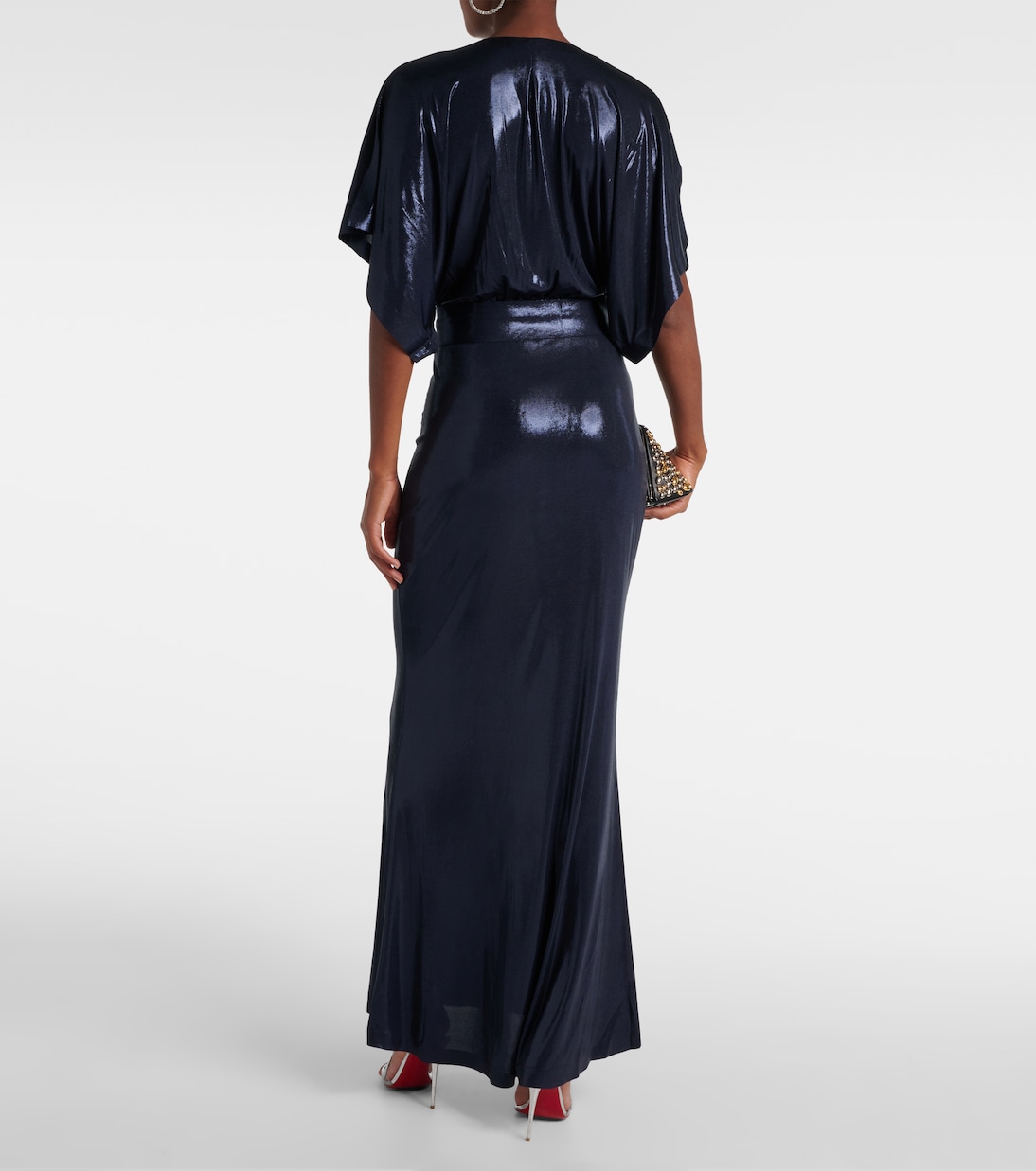 Obie lamé gown | Norma Kamali