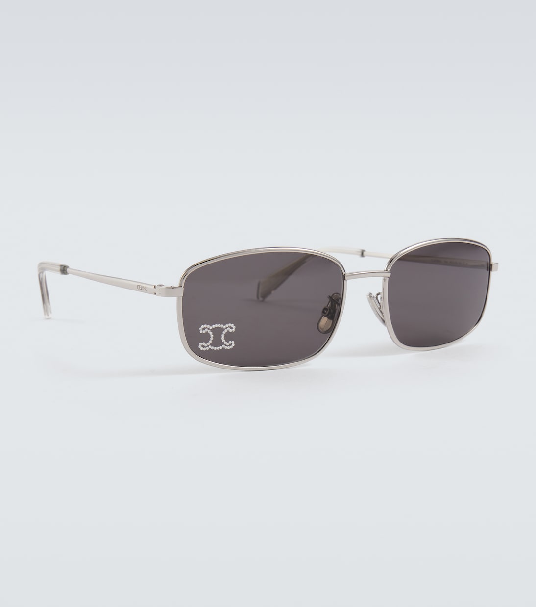 Triomphe Rhinestone 02 rectangular sunglasses | Celine Eyewear