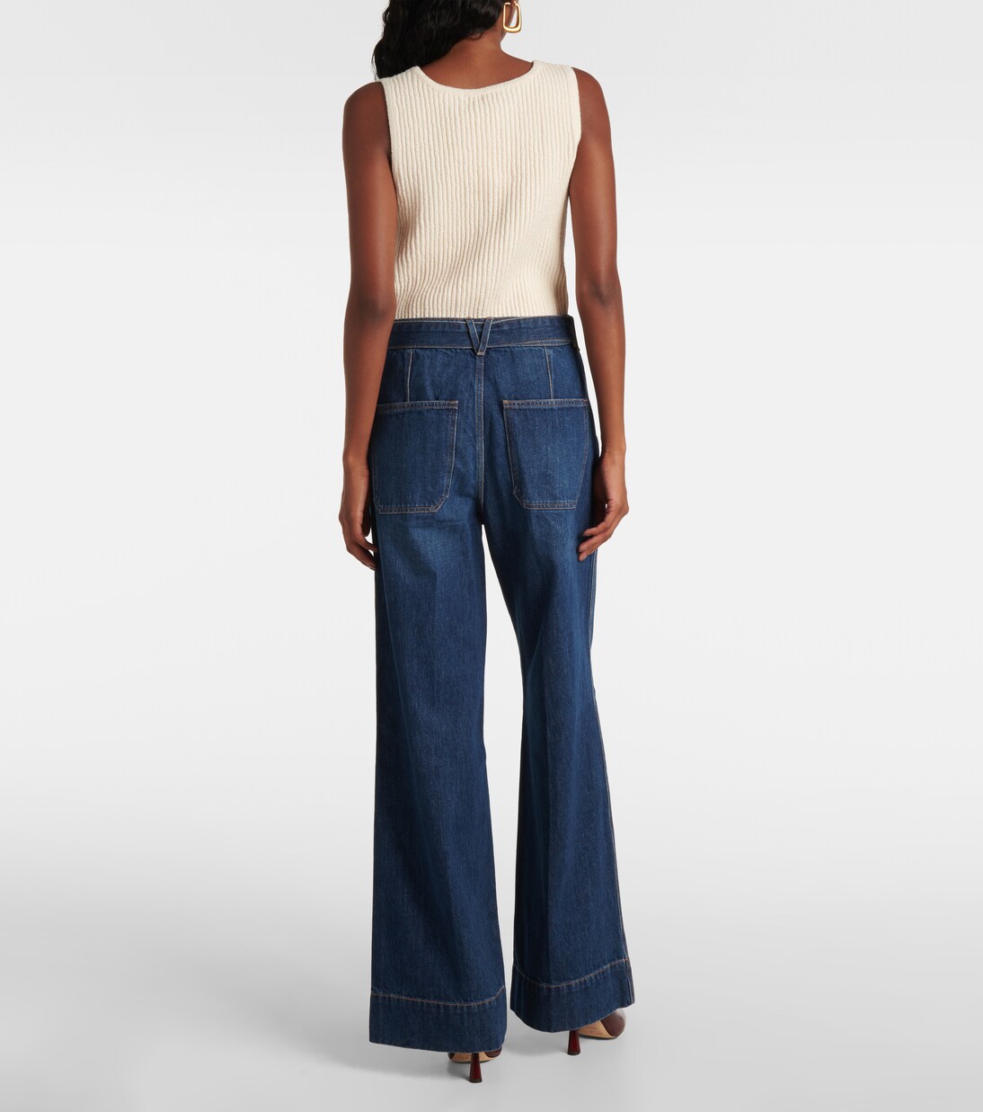 High-Rise Wide-Leg Jeans Taylor | Veronica Beard