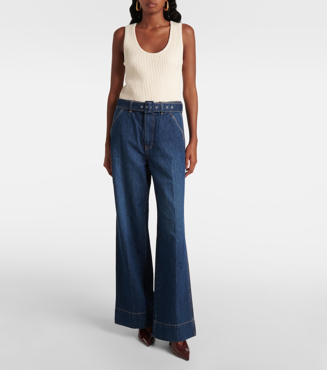 High-Rise Wide-Leg Jeans Taylor | Veronica Beard