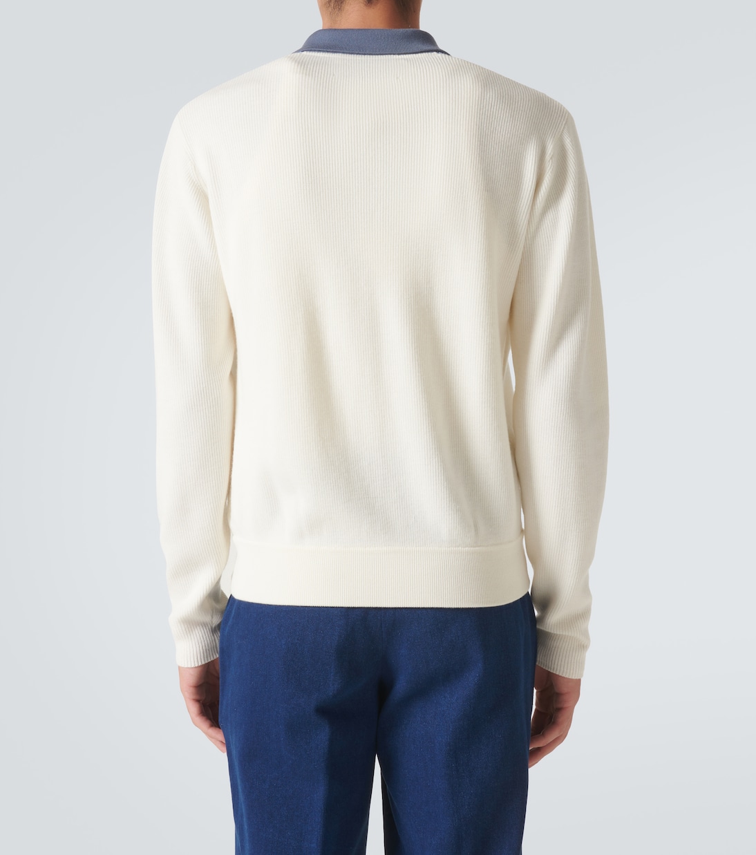 Paneled wool cardigan | King & Tuckfield
