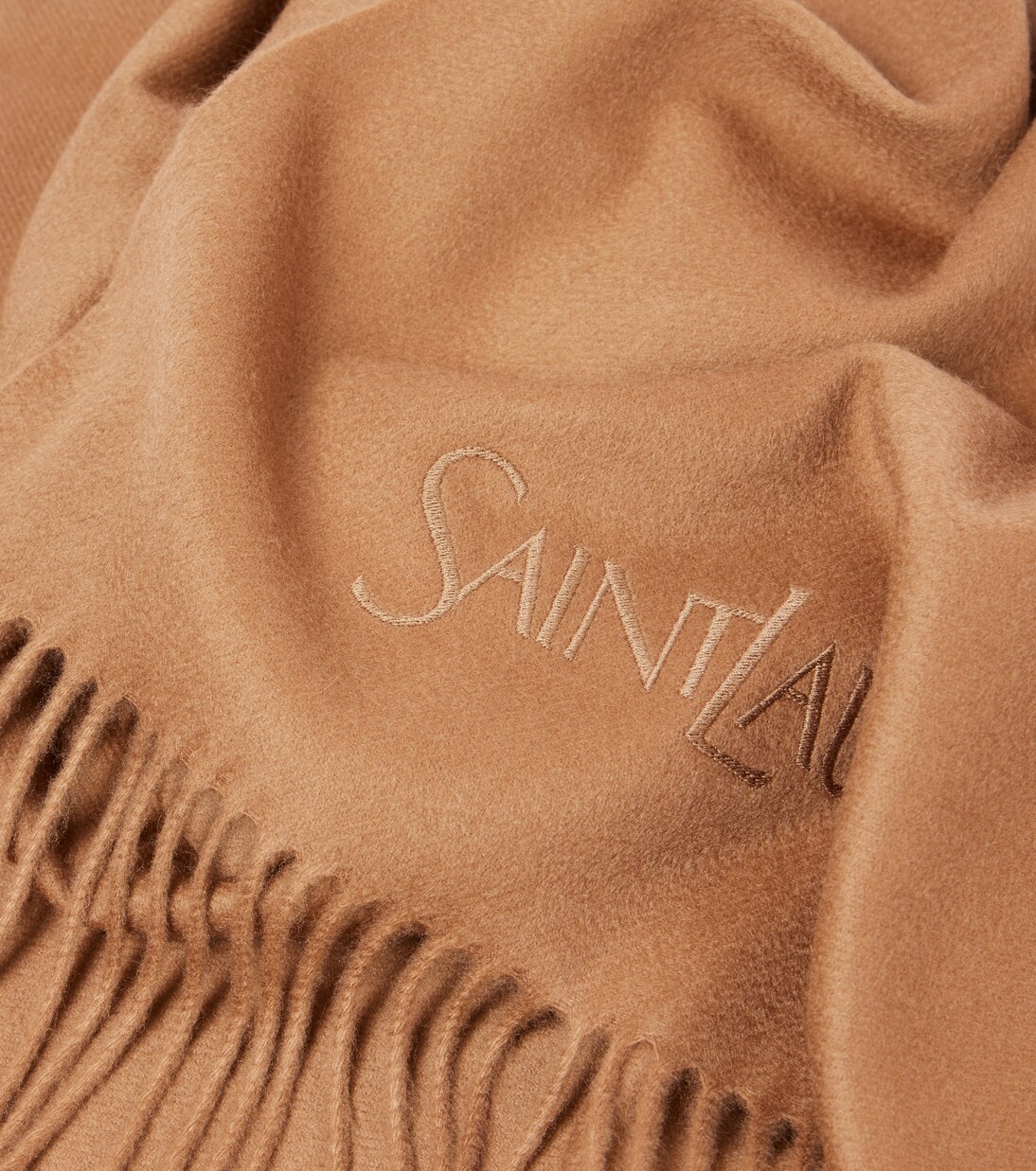 Fringed cashmere scarf | Saint Laurent