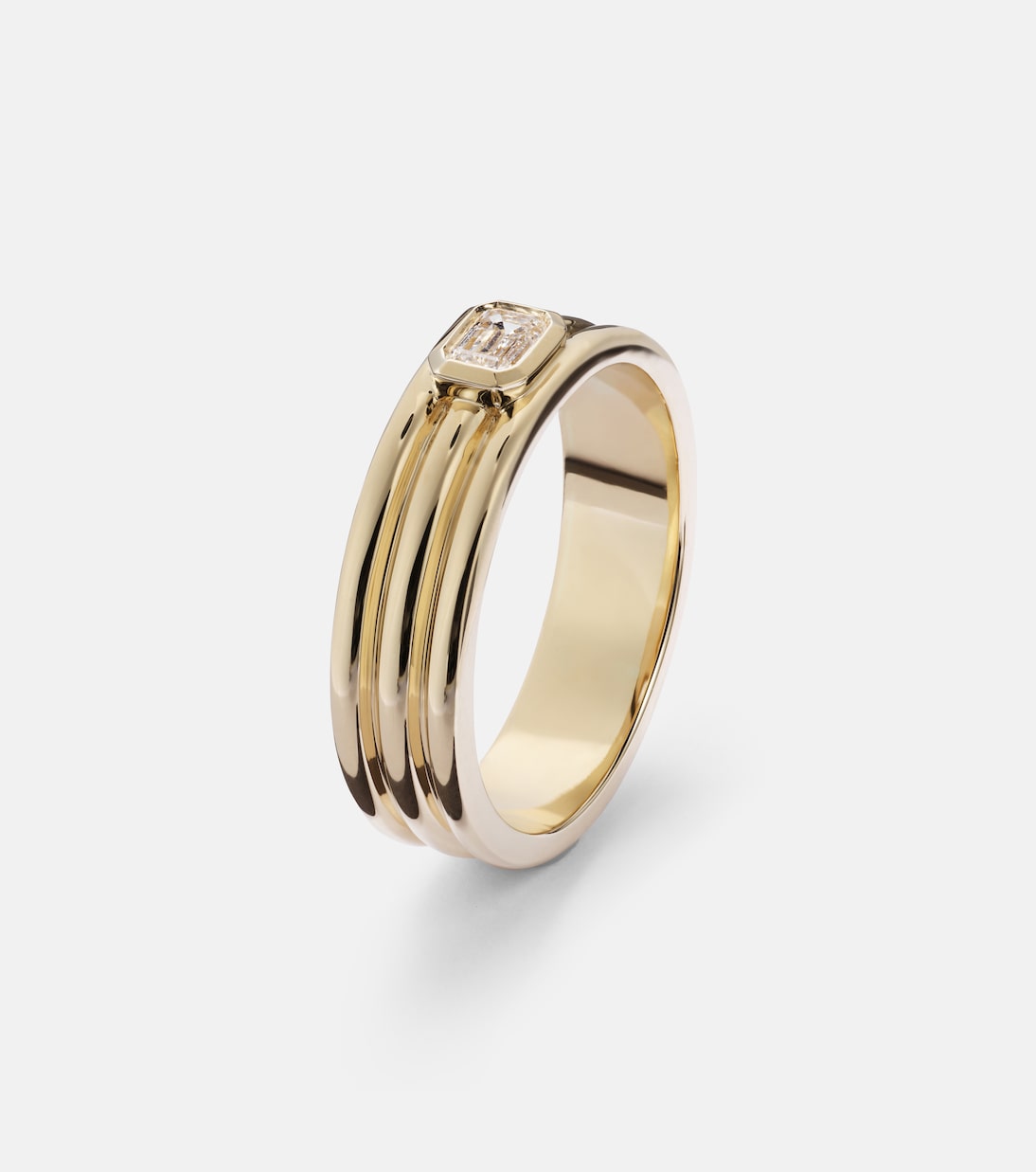 14kt gold ring with diamond | Stone and Strand