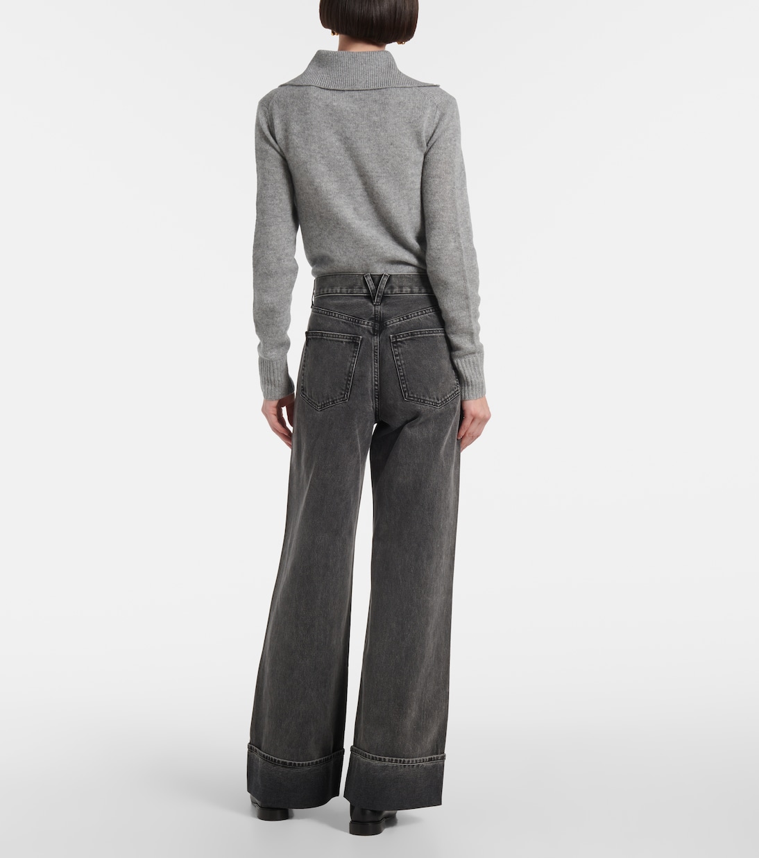 High-Rise Wide-Leg Jeans Taylor | Veronica Beard