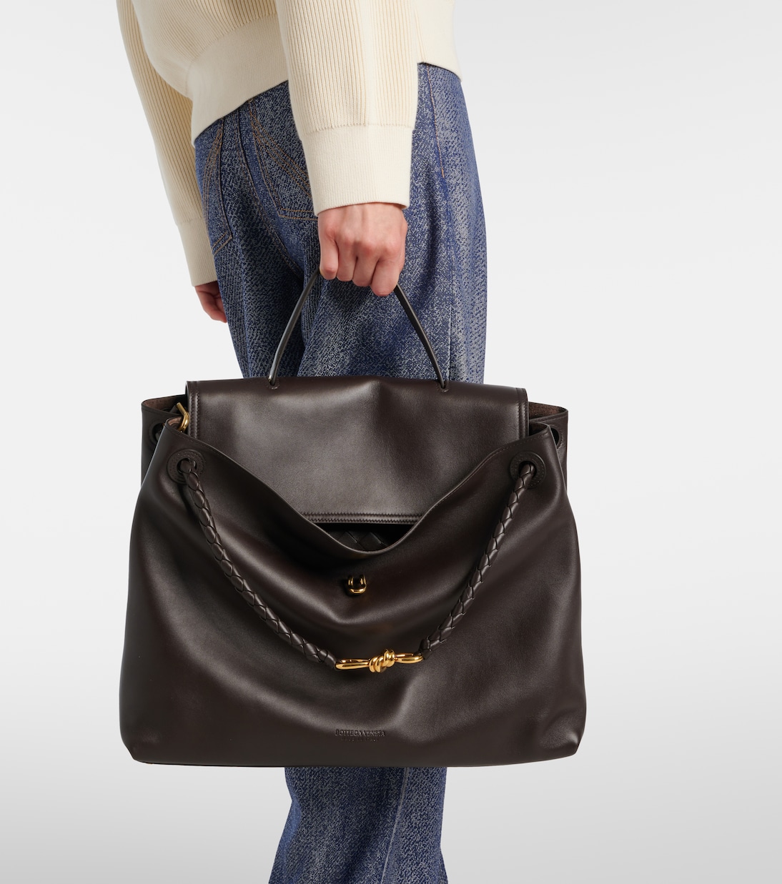 Ciao Ciao Knot Large leather tote bag | Bottega Veneta
