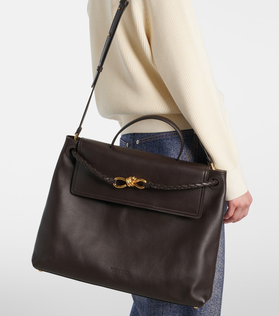Ciao Ciao Knot Large leather tote bag | Bottega Veneta