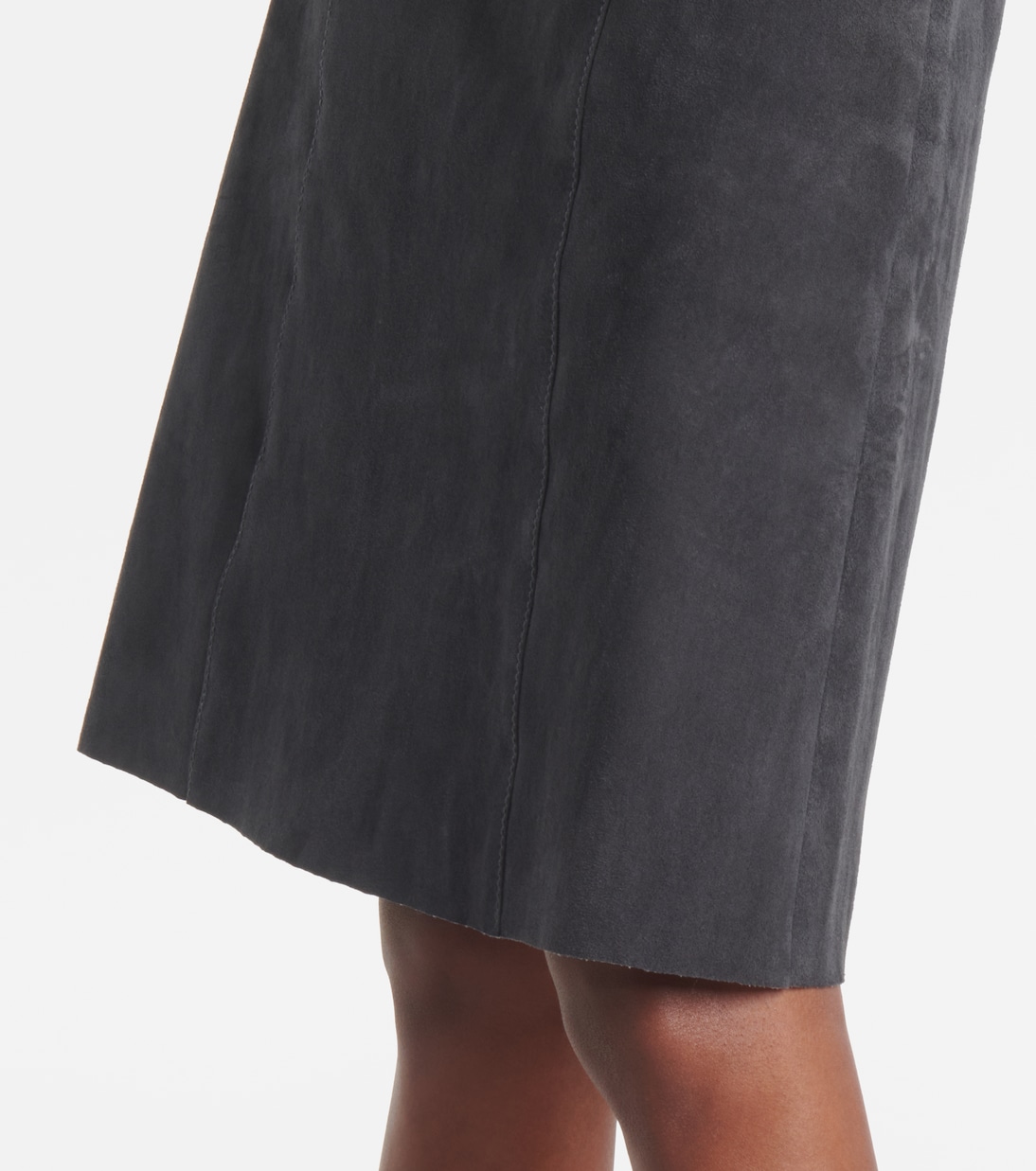 Midirock aus Veloursleder | Joseph