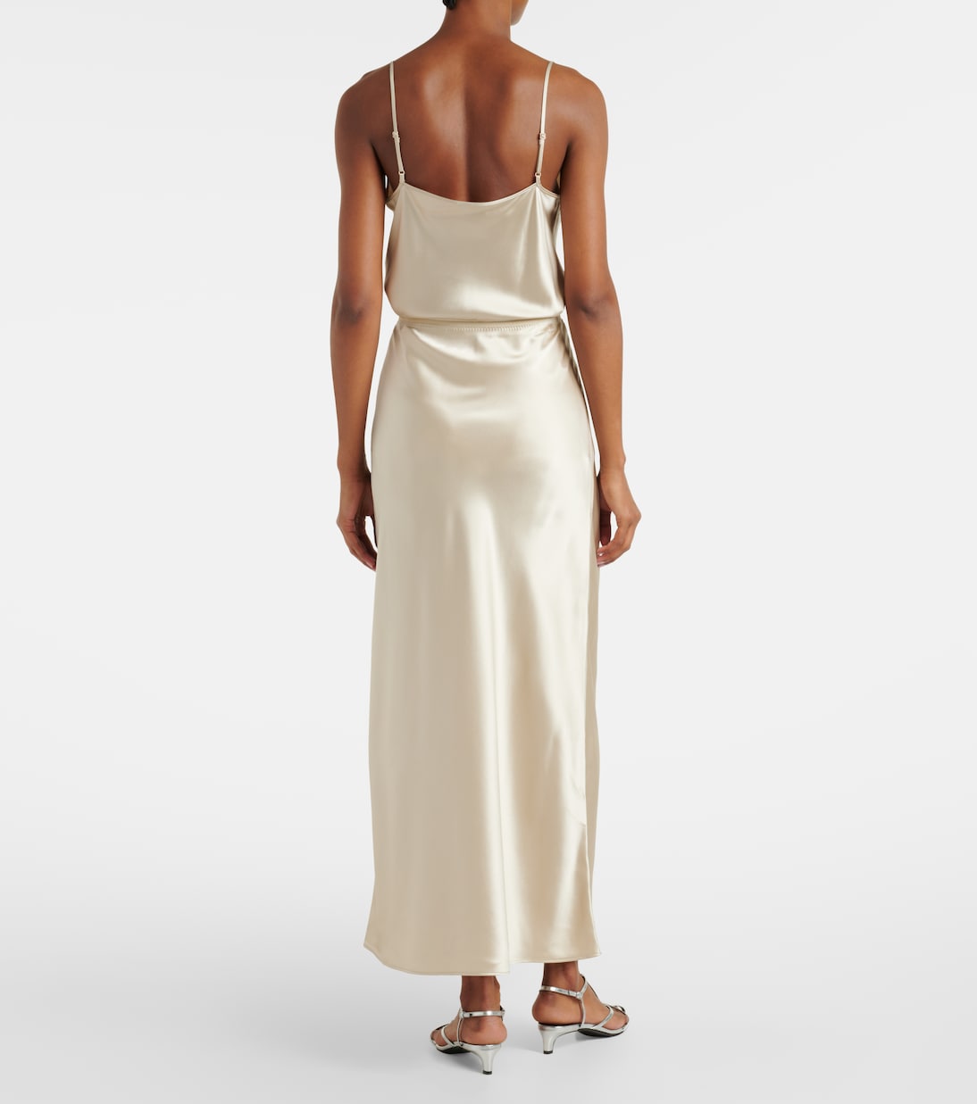 Isaak silk satin maxi skirt | Joseph