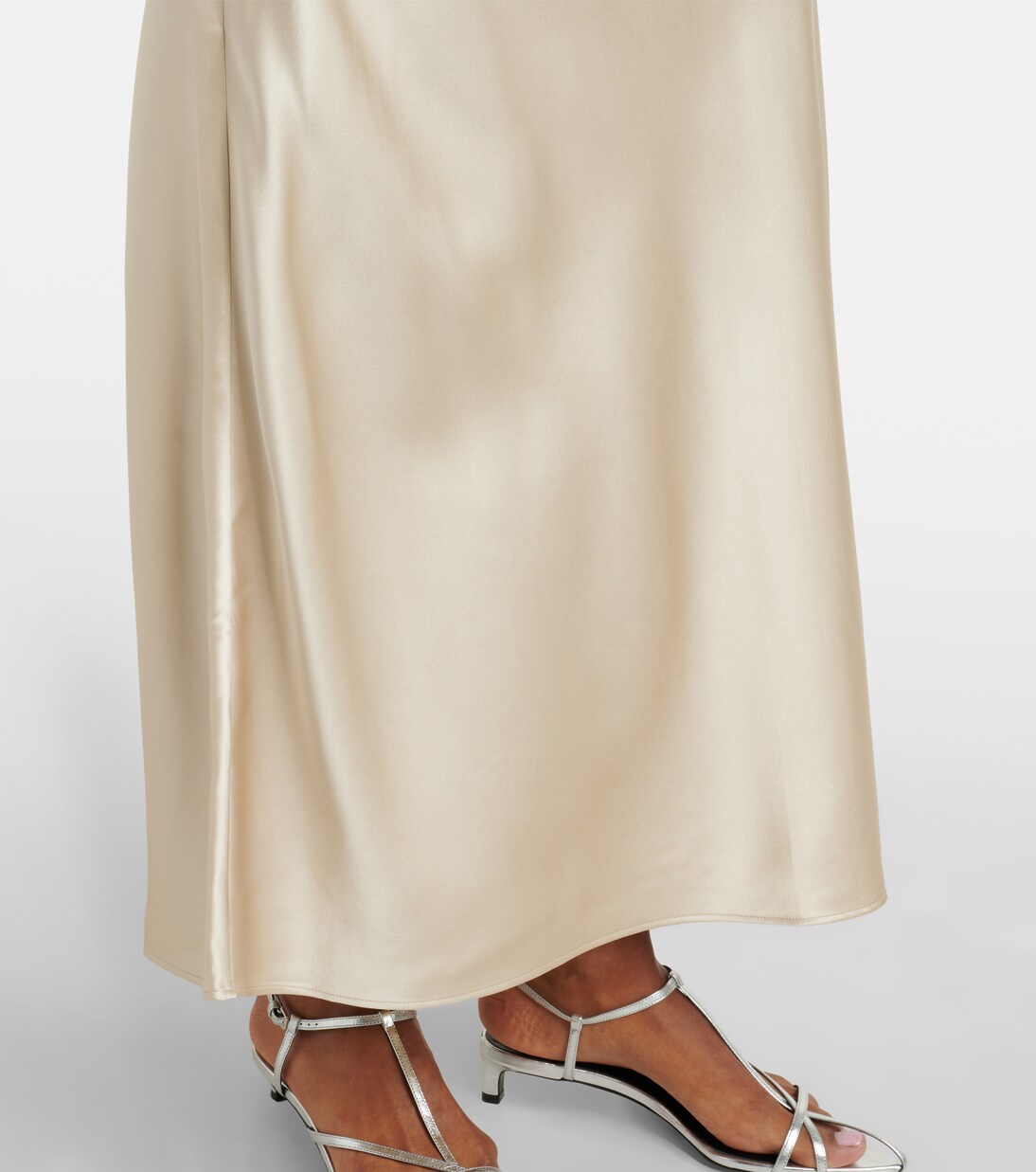 Isaak silk satin maxi skirt | Joseph