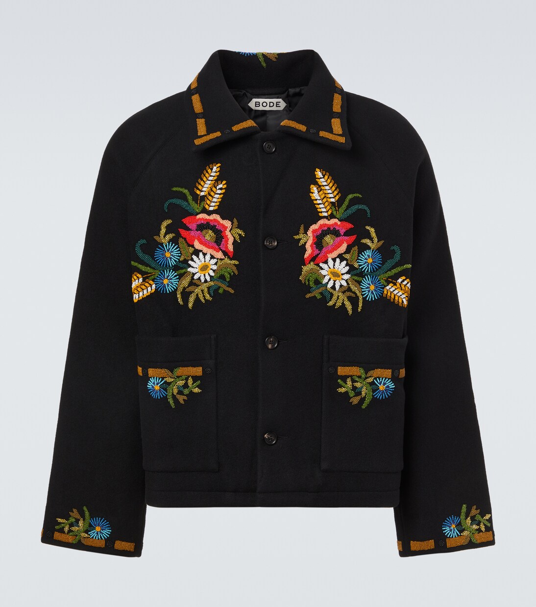 Giacca Beaded Aquitaine in lana con perline | Bode