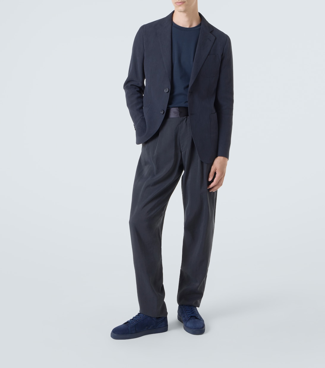 Sneakers Louis Junior aus Veloursleder | Christian Louboutin