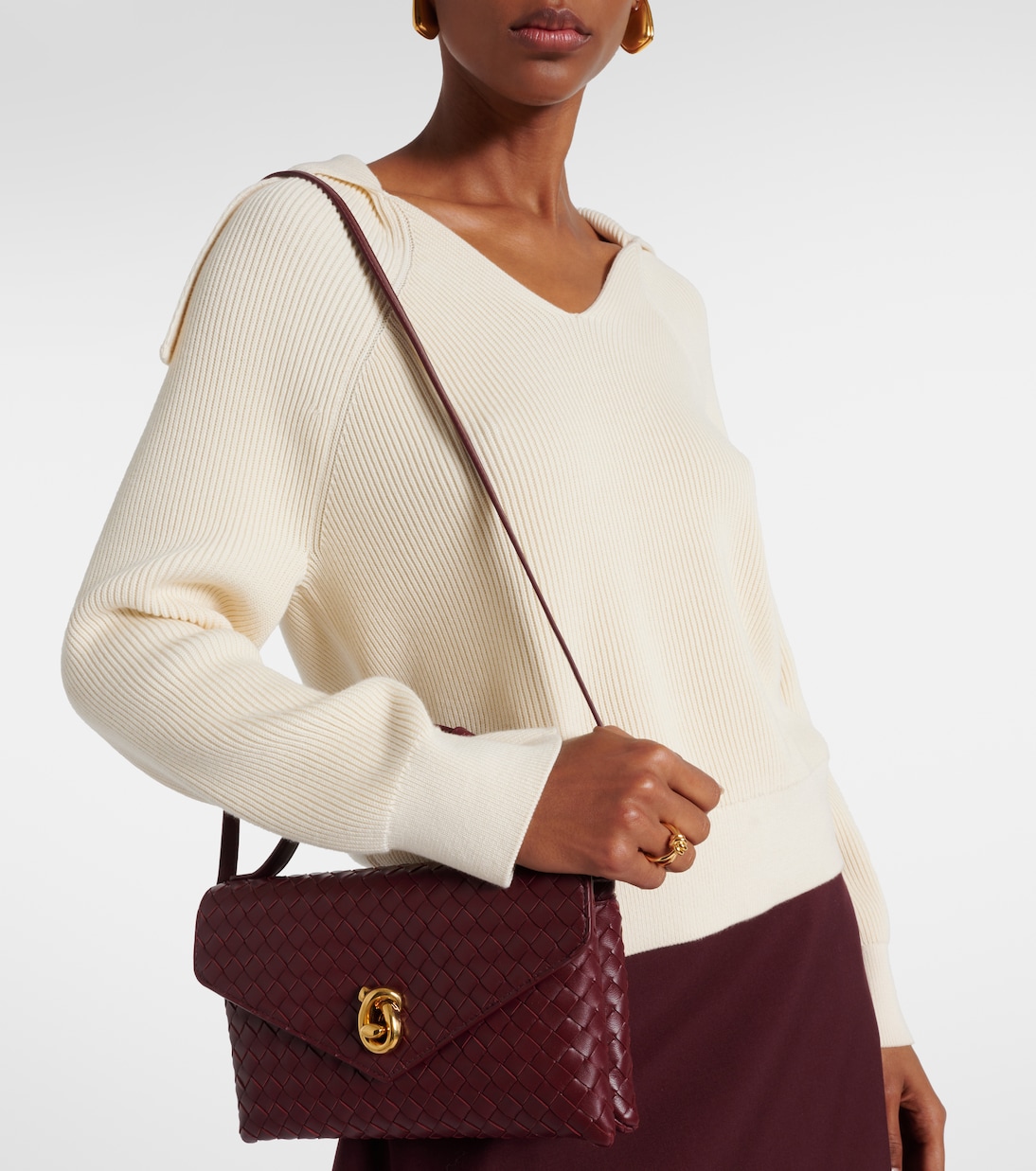 Sac Knot Lock en cuir | Bottega Veneta