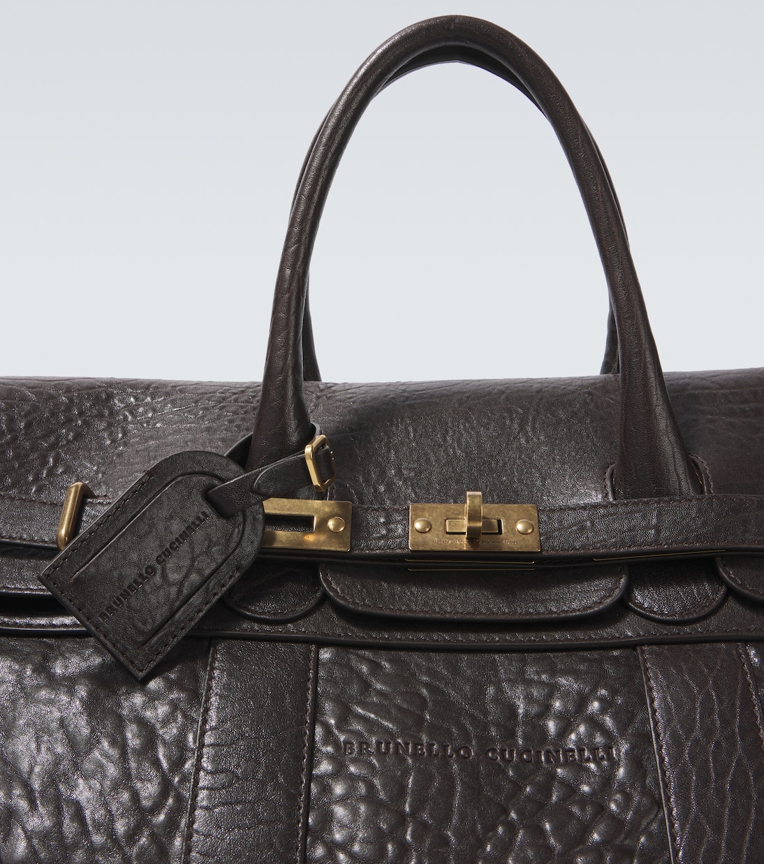 Leather duffel bag | Brunello Cucinelli