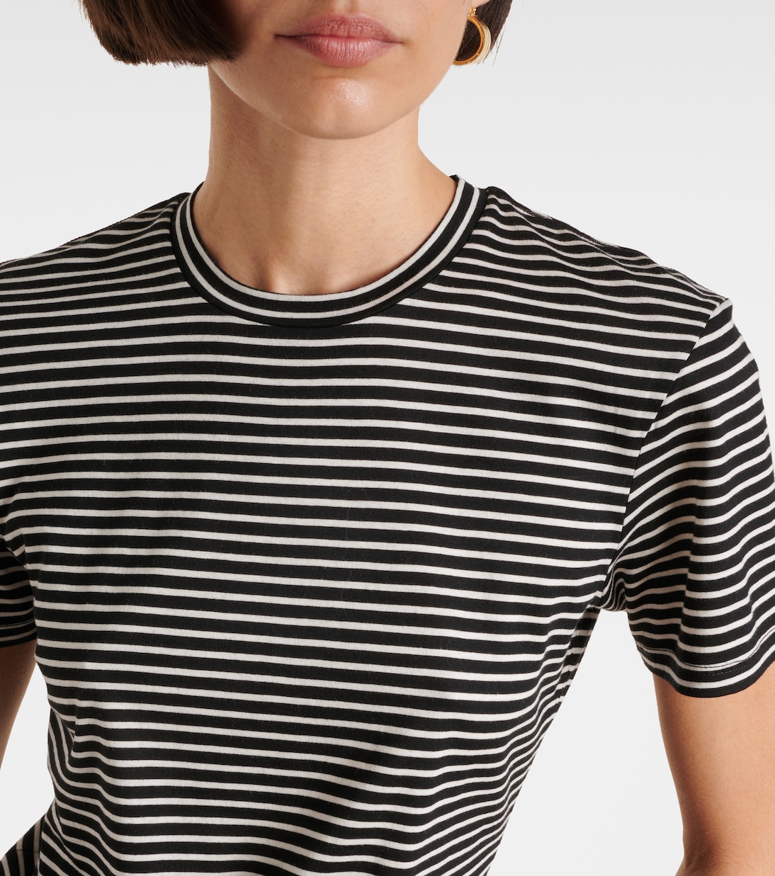 T-shirt Lana in misto cotone a righe | Nili Lotan