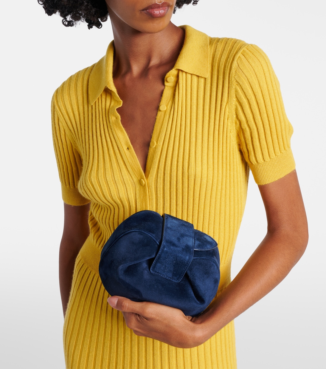 Clutch Soft Demi Mini aus Veloursleder | Gabriela Hearst