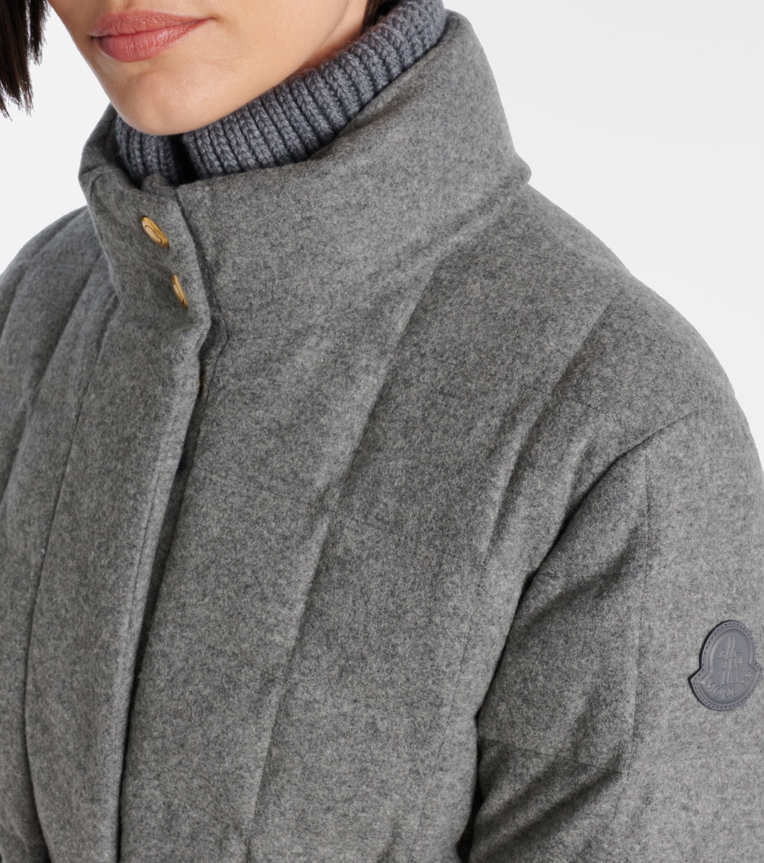 Belted quilted down jacket | Moncler