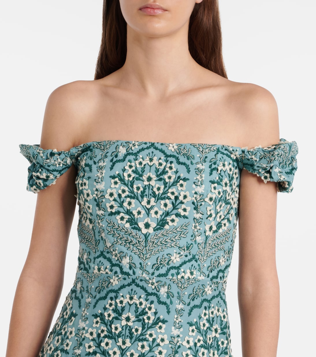 Besticktes Midikleid Siembra aus Baumwolle | Agua by Agua Bendita