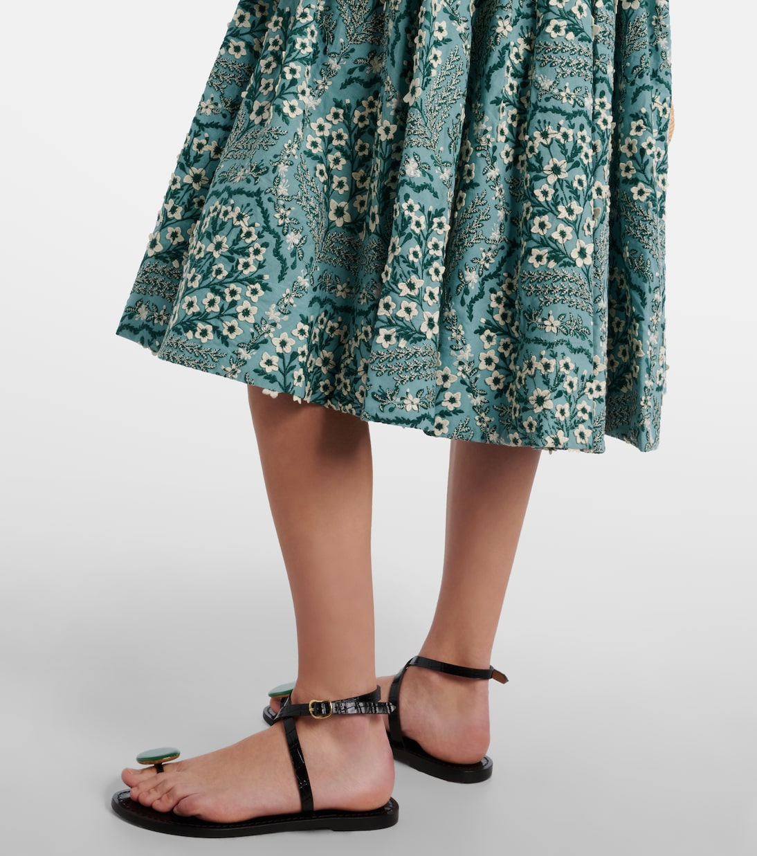 Besticktes Midikleid Siembra aus Baumwolle | Agua by Agua Bendita