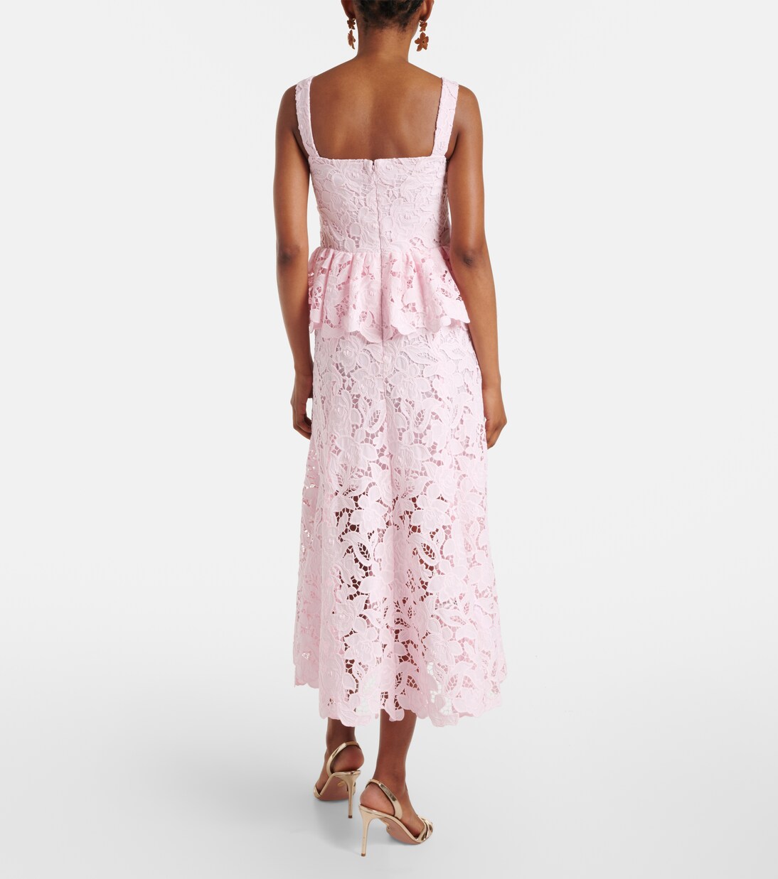 Robe midi en dentelle | Self-Portrait