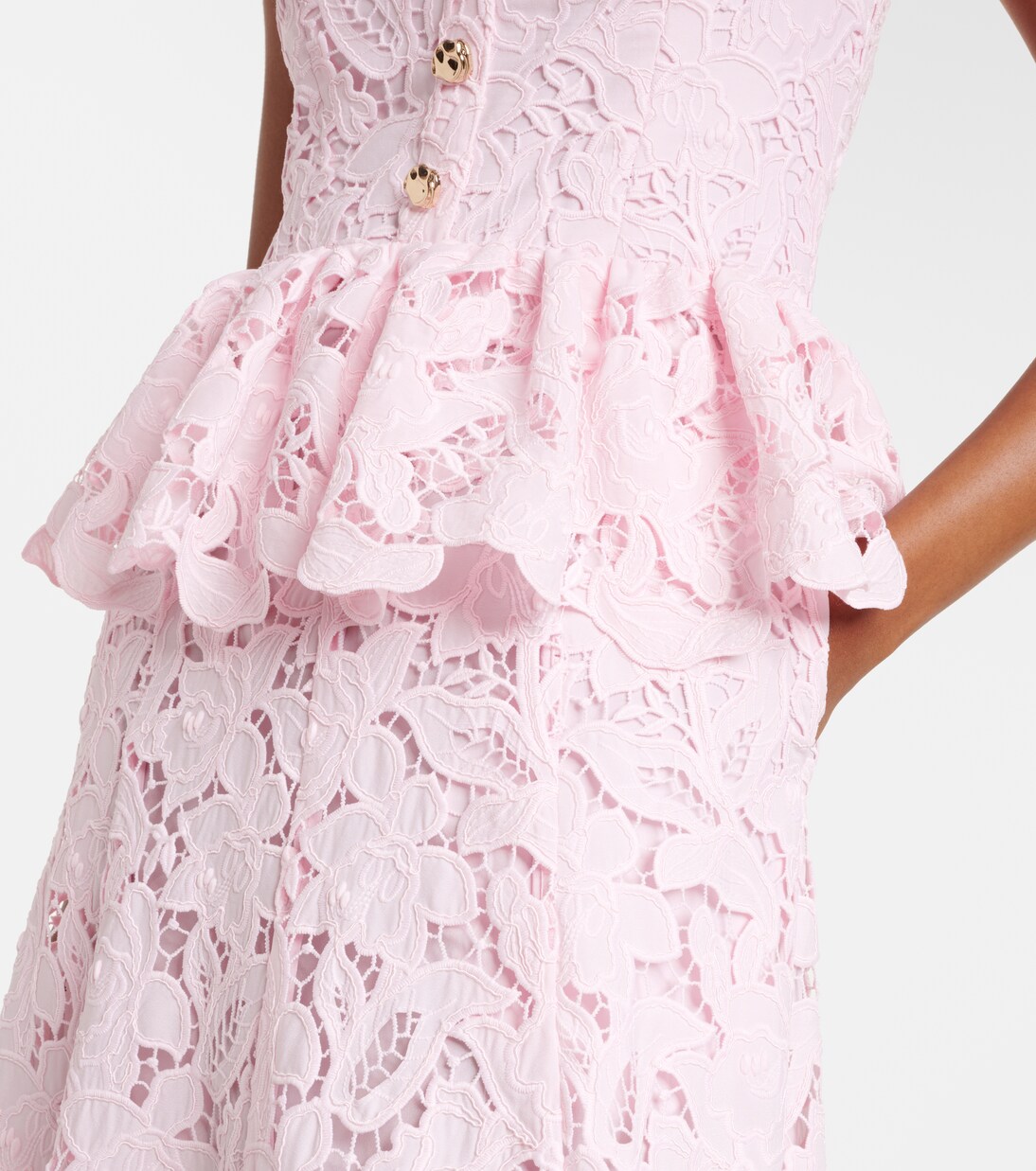 Robe midi en dentelle | Self-Portrait