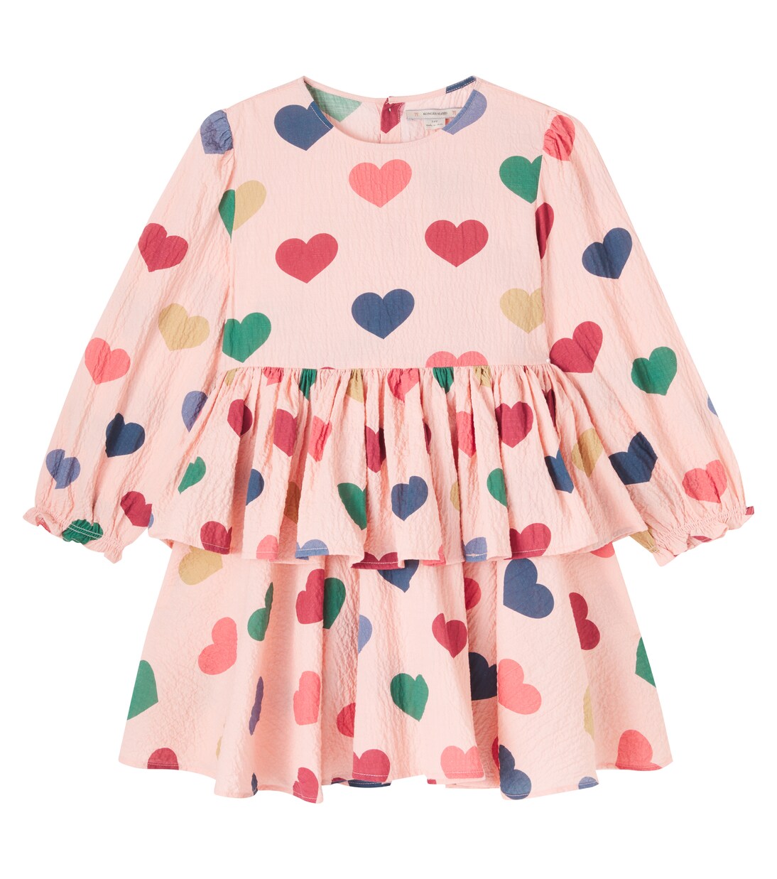 Bedrucktes Kleid Elin aus Seersucker | Konges Sløjd