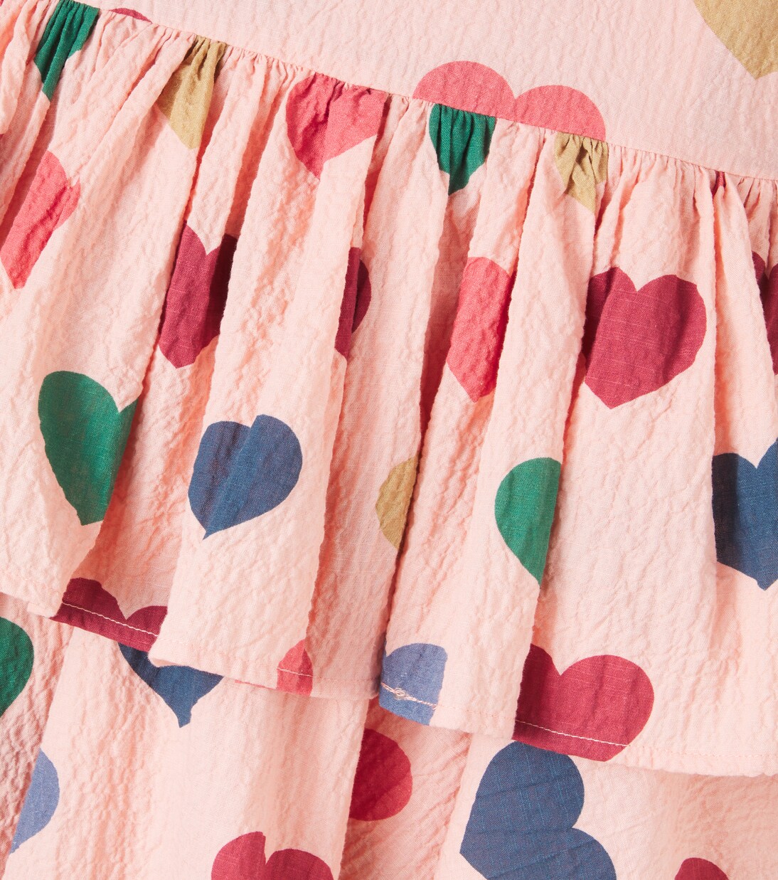 Bedrucktes Kleid Elin aus Seersucker | Konges Sløjd