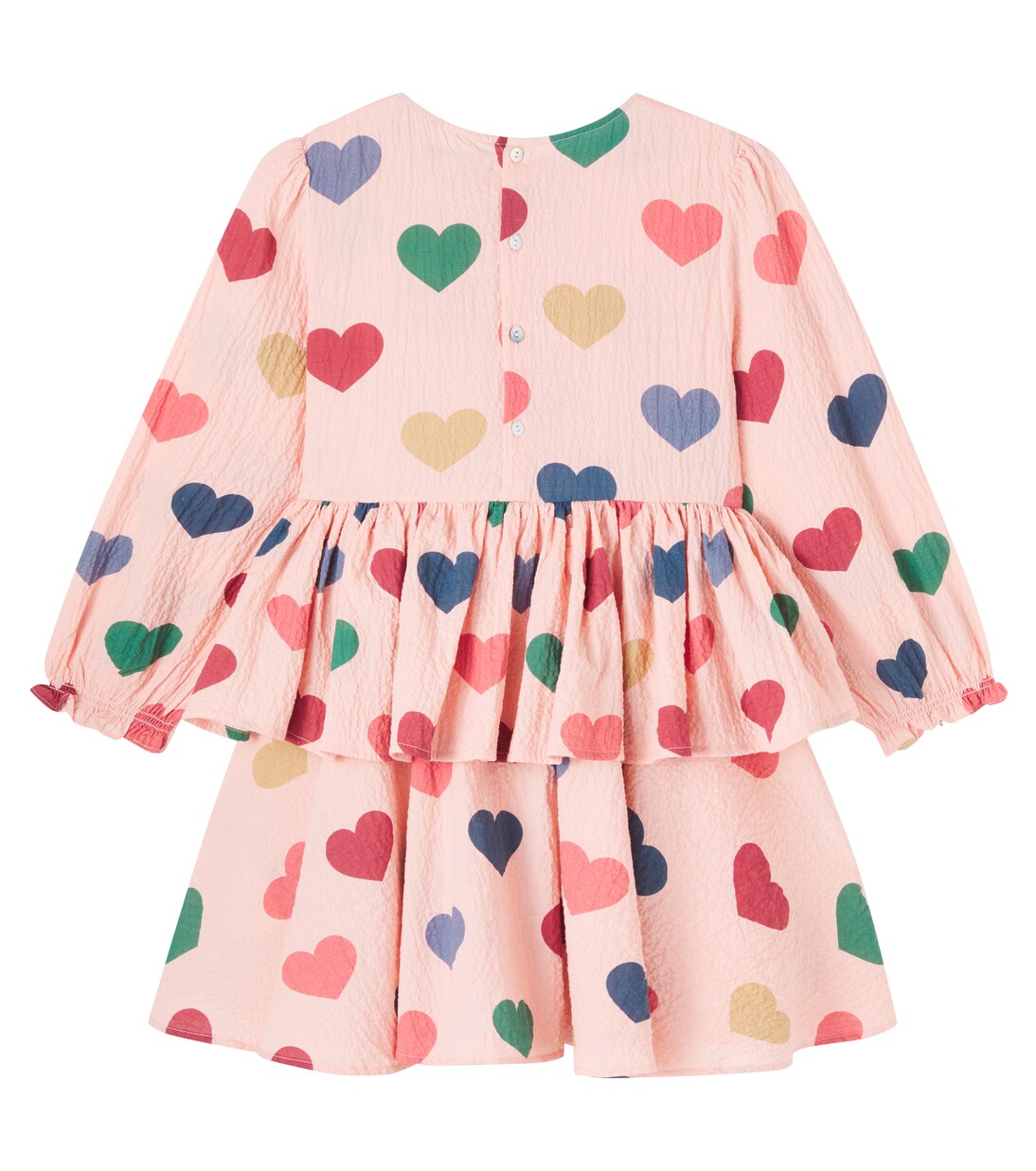 Bedrucktes Kleid Elin aus Seersucker | Konges Sløjd