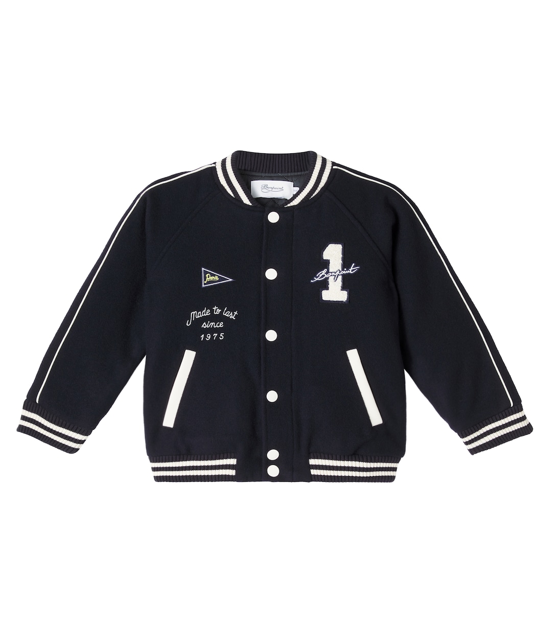Josias wool-blend varsity jacket | Bonpoint