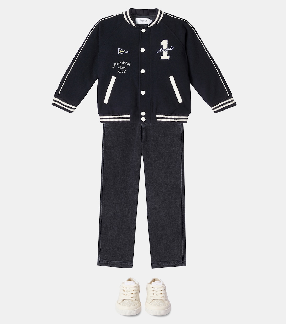 Josias wool-blend varsity jacket | Bonpoint