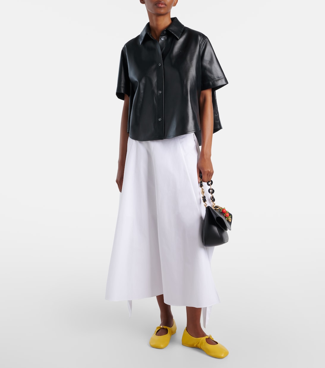 Anagram leather bowling shirt | Loewe