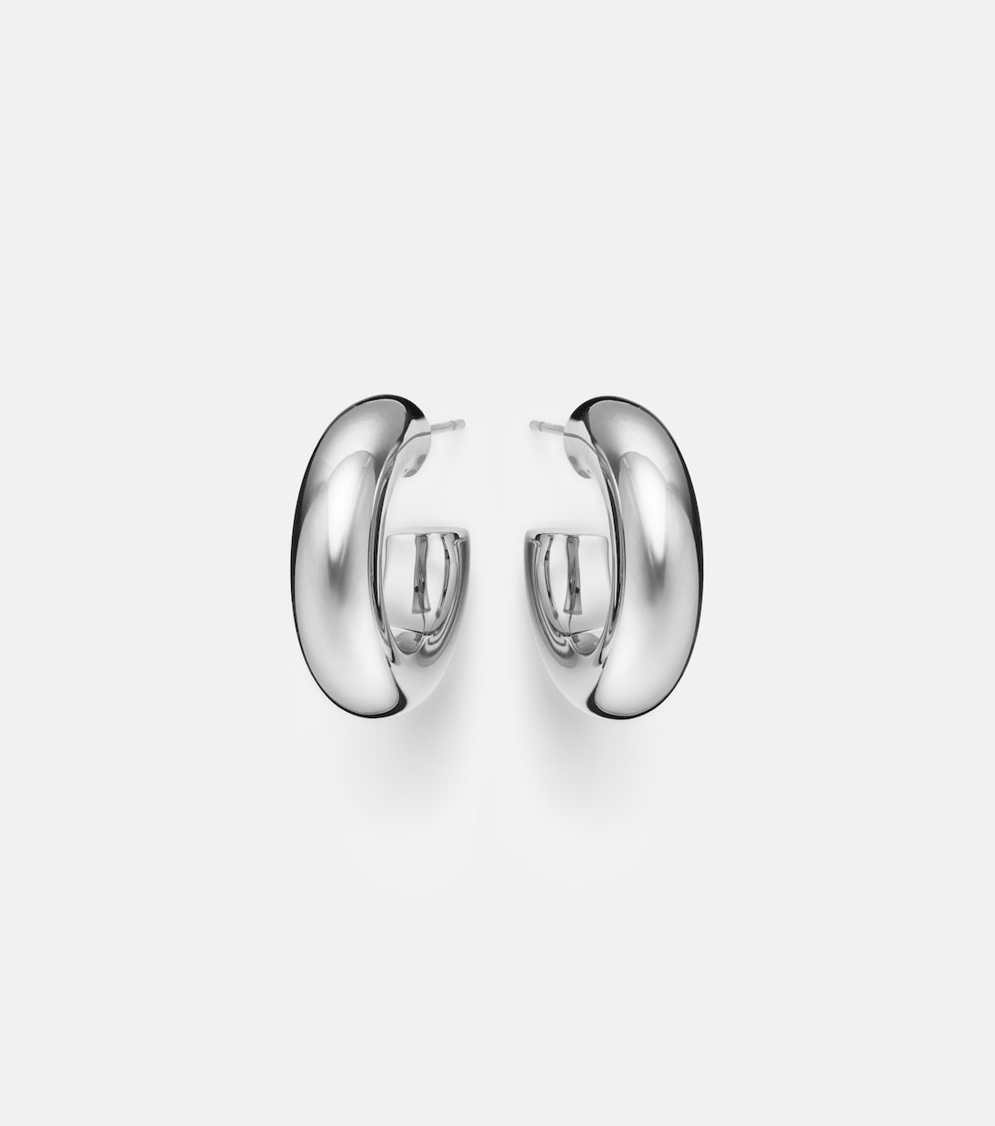 Samira Micro rhodium-plated hoop earrings | Jennifer Fisher