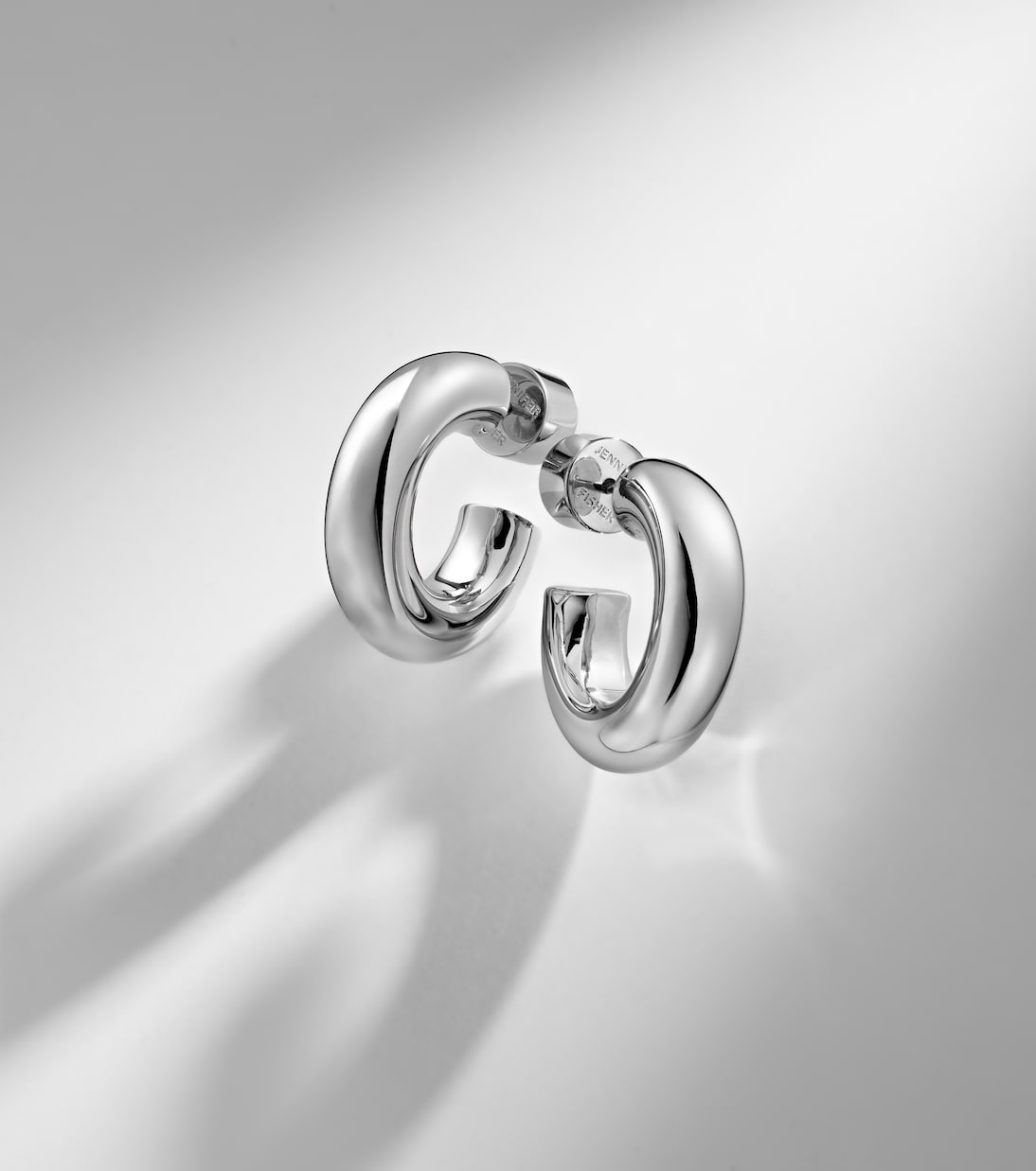 Samira Micro rhodium-plated hoop earrings | Jennifer Fisher