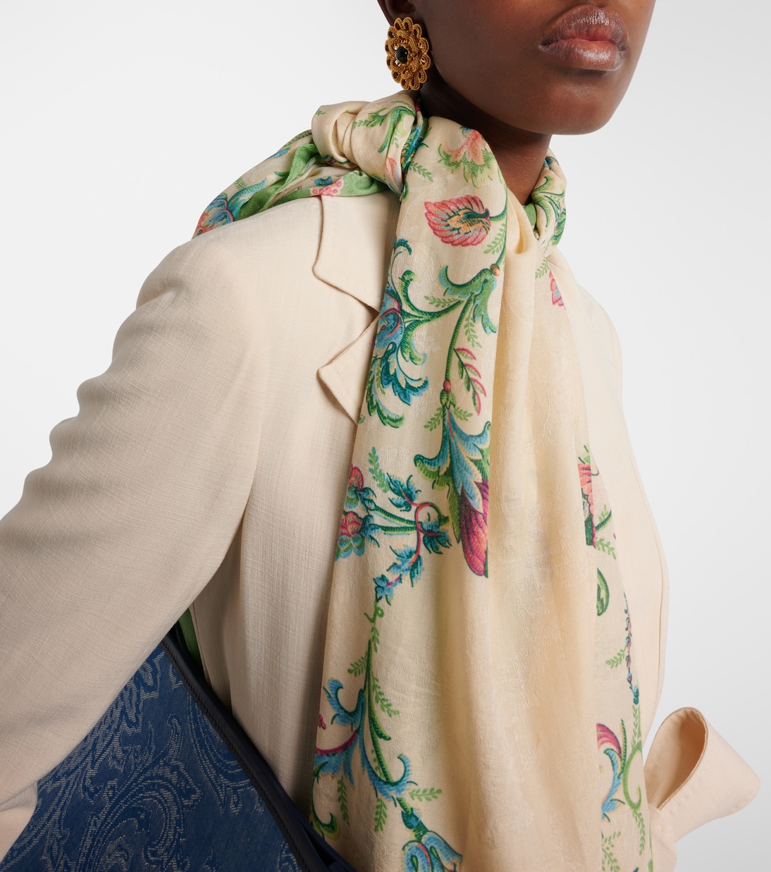 Foulard Orfeo à fleurs | Etro