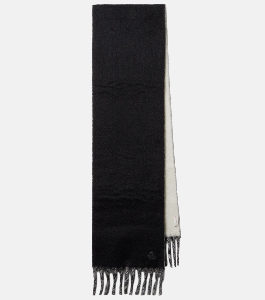 Logo alpaca and wool-blend scarf | Moncler