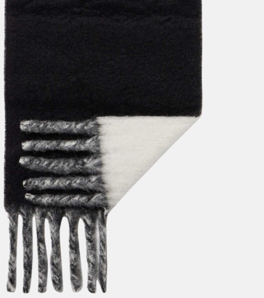 Logo alpaca and wool-blend scarf | Moncler