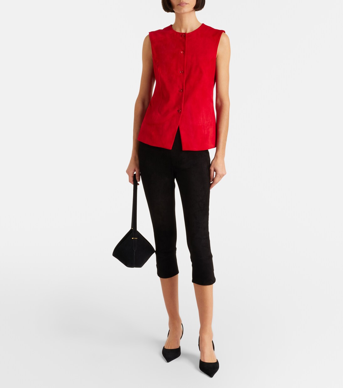 Pantalon capri Willy en daim | Stouls