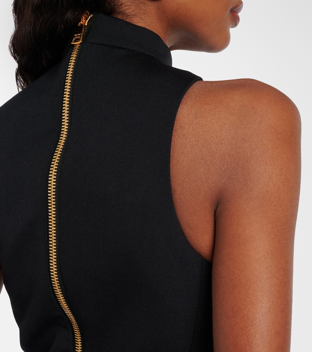 Pleated virgin wool minidress | Balmain