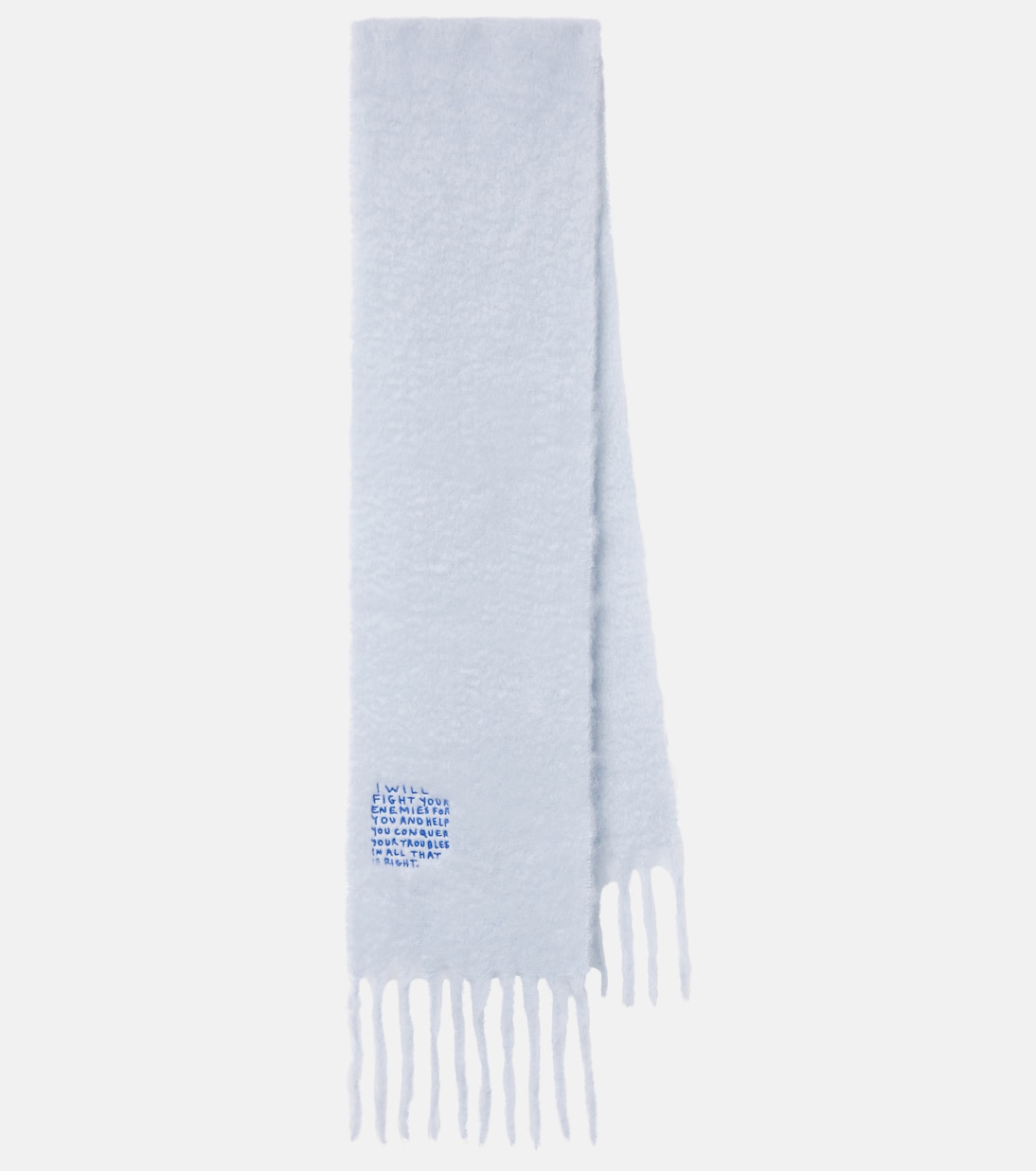 Embroidered mohair and wool-blend scarf | Loewe