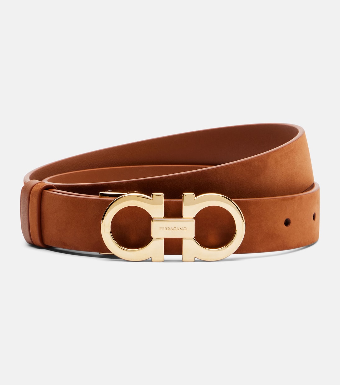 Gancio Mediterraneo leather belt | Ferragamo