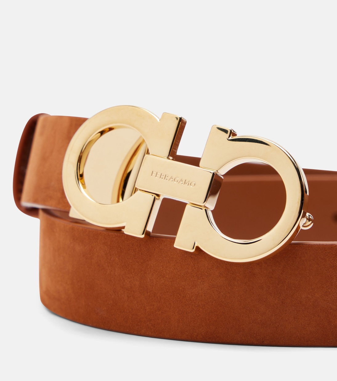 Gancio Mediterraneo leather belt | Ferragamo