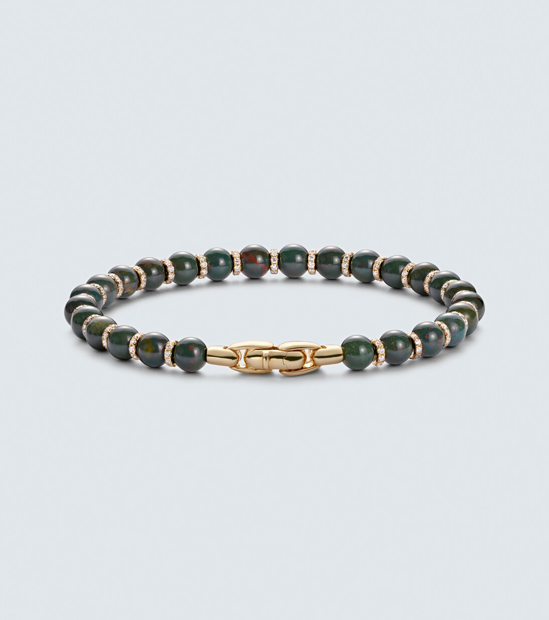 Armband Spiritual Beads aus Hämatit mit 18kt Gelbgold und Diamanten | David Yurman
