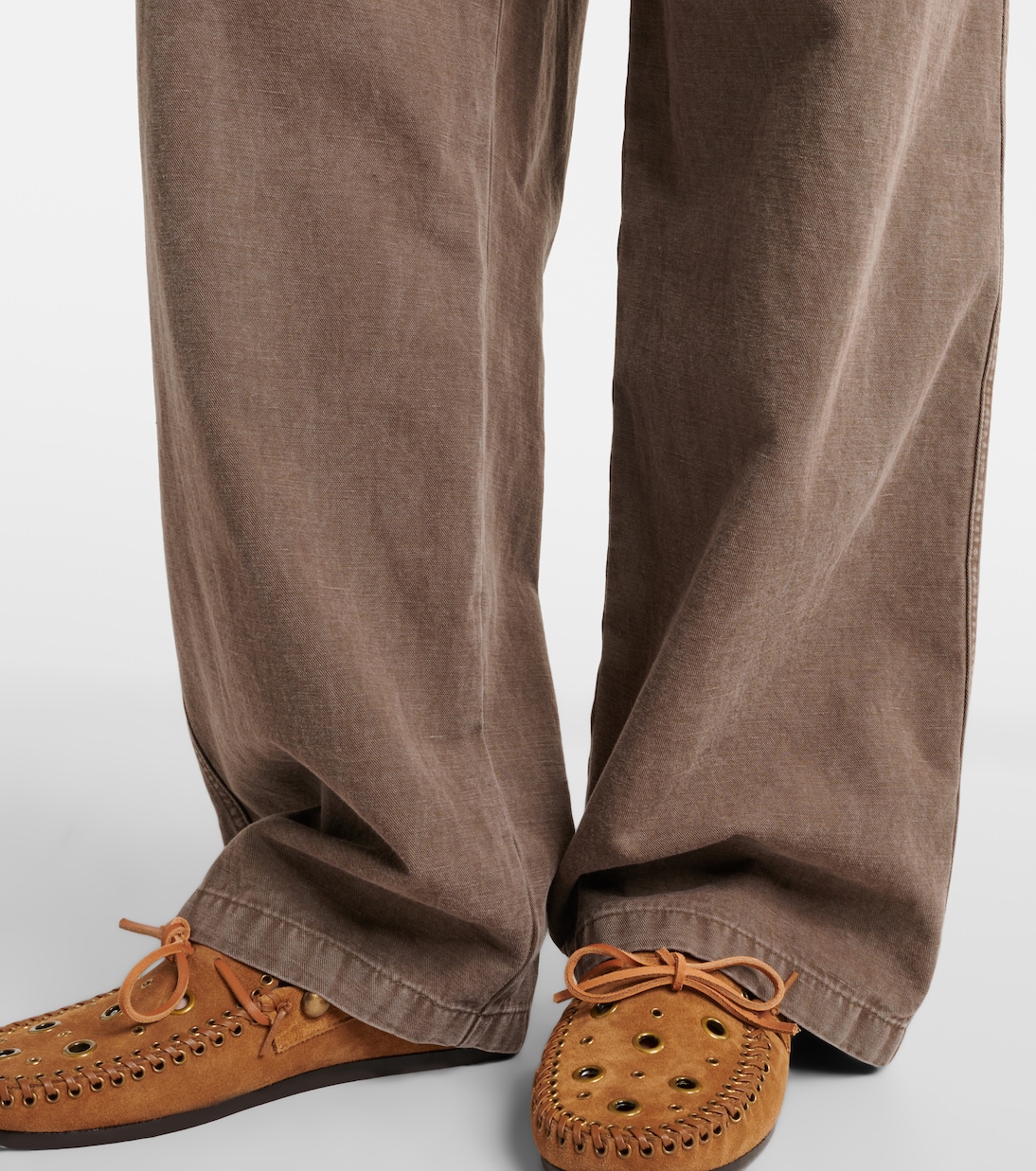 Weite Hose Nadine aus Baumwolle und Leinen | Marant Etoile