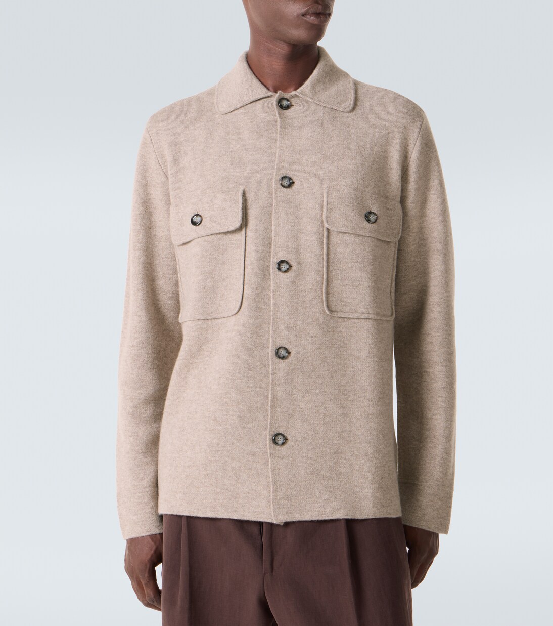 Wool and cashmere overshirt | Allude