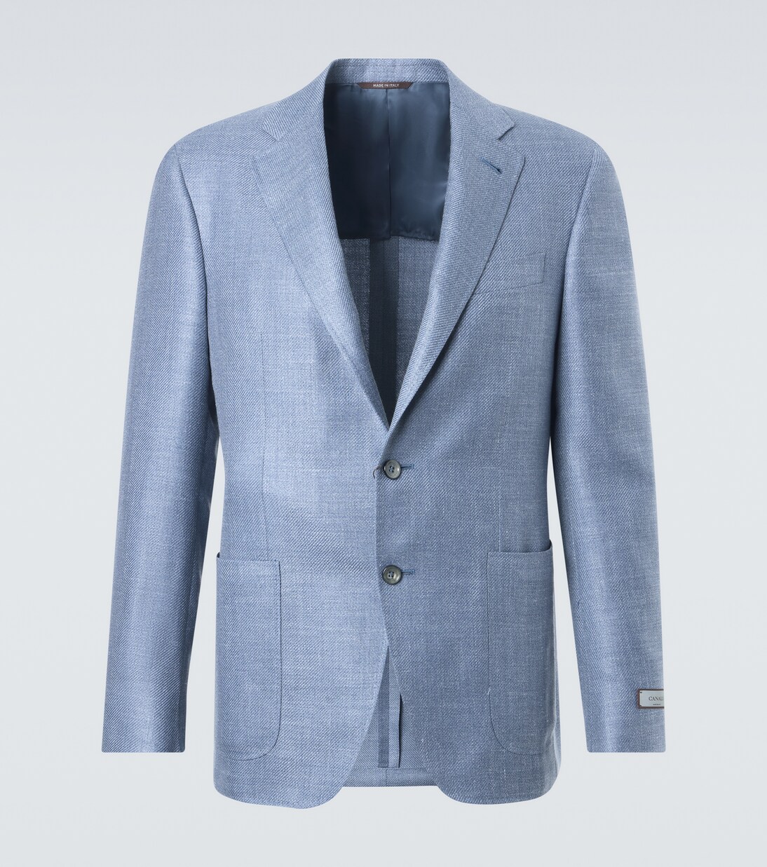 Wool, silk, and linen blazer | Canali