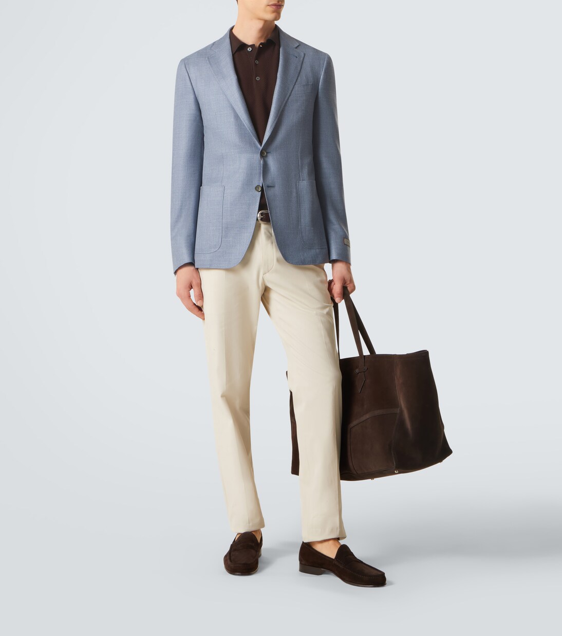 Wool, silk, and linen blazer | Canali