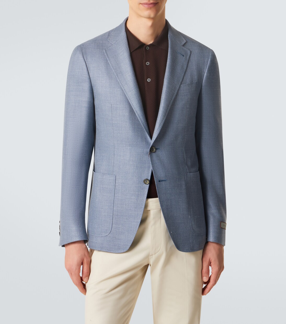 Wool, silk, and linen blazer | Canali