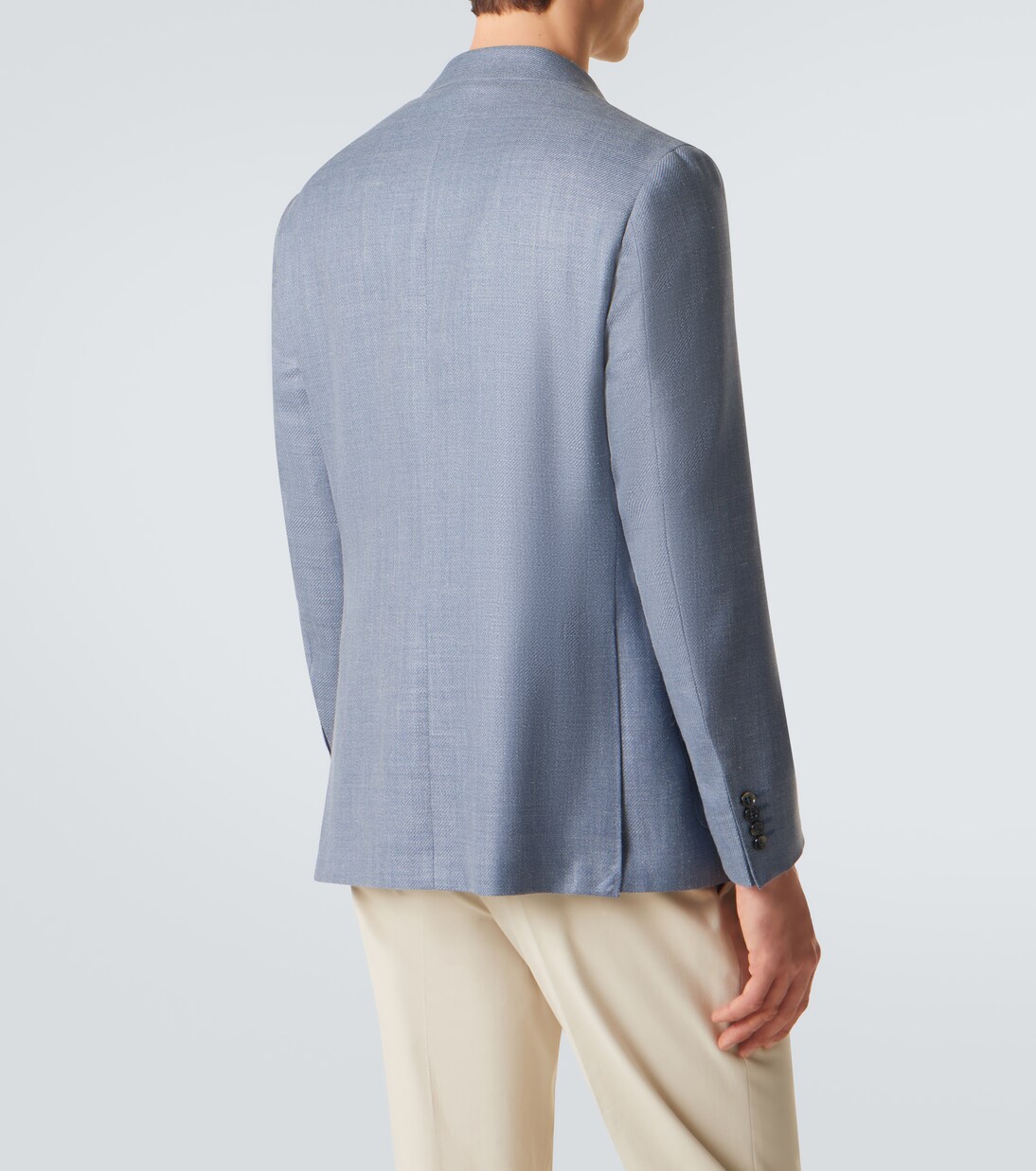 Wool, silk, and linen blazer | Canali