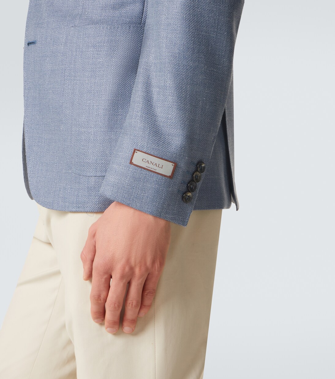 Wool, silk, and linen blazer | Canali