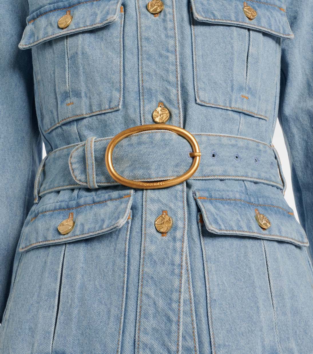 Belted denim jacket | Nina Ricci